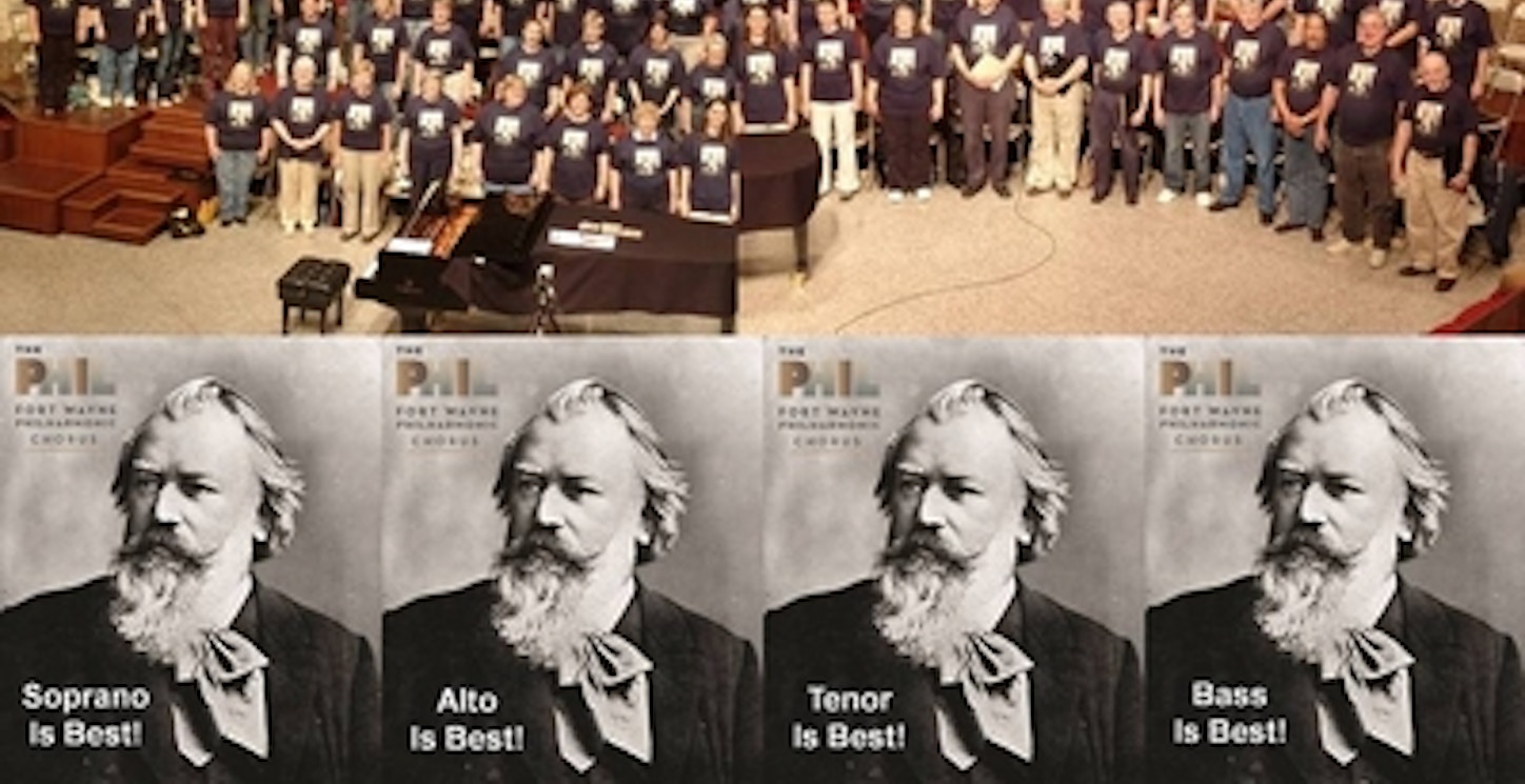 Picture of Fort Wayne Philharmonic Chorus Custom T-Shirt Design Fort Wayne Philharmonic Chorus T-Shirt Photo